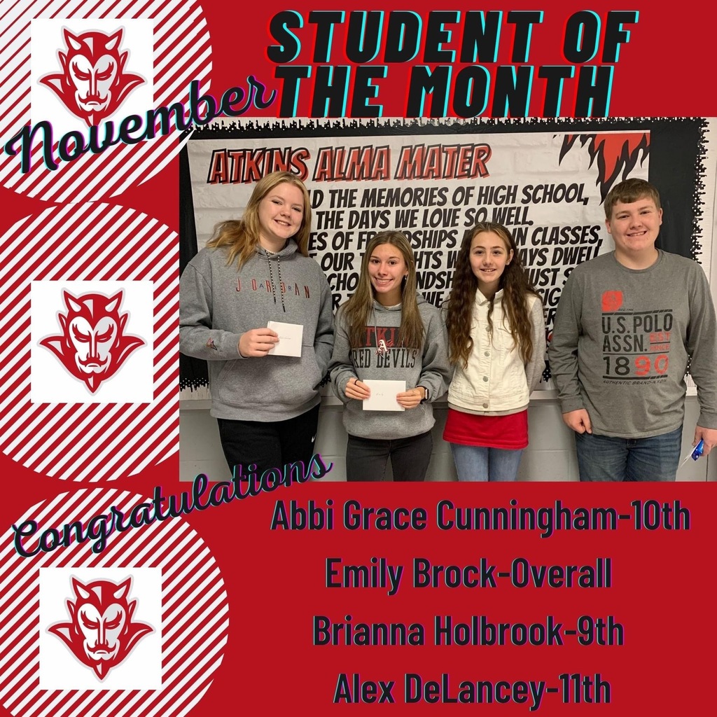 Nov students of the month